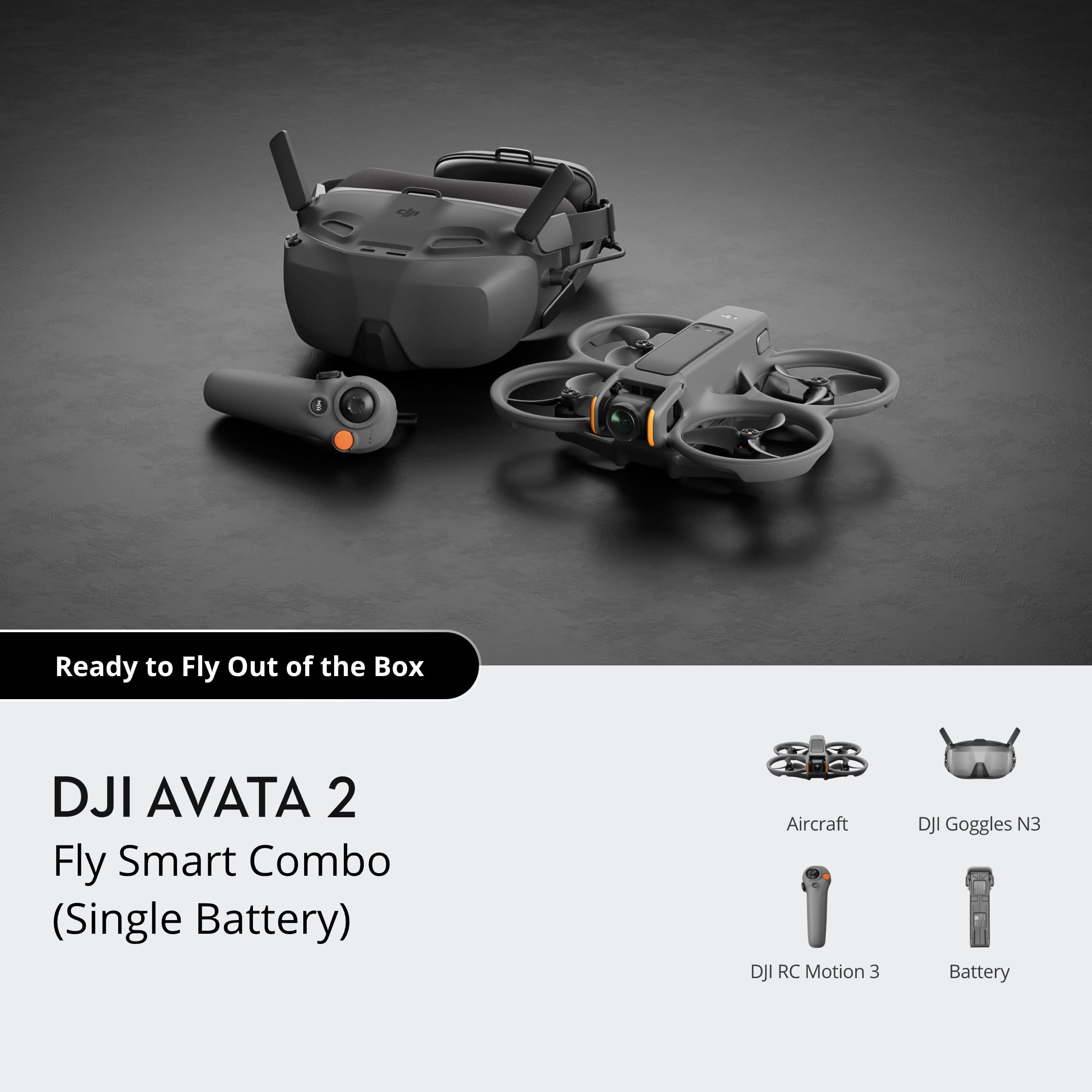 DJI Avata 2 Fly Smart Combo(Single Battery)